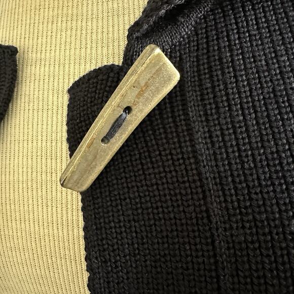 Saint James Pure Wool Knit Navy Cardigan Sweater Big Button Women’s US 6 UK 10 - Picture 10 of 12